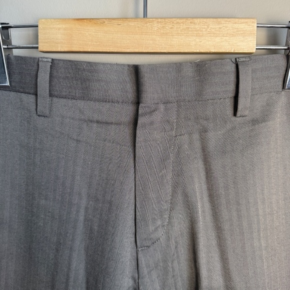 Banana Republic Men's Slim Fit Herringbone Cotton Casual Dress Pant Gray‎ 32x30 - Picture 5 of 13
